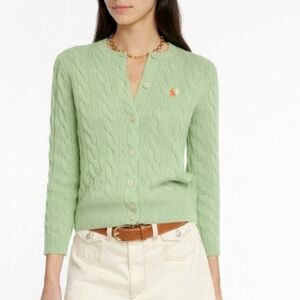 RALPH LAUREN CABLE KNIT CARDIGAN